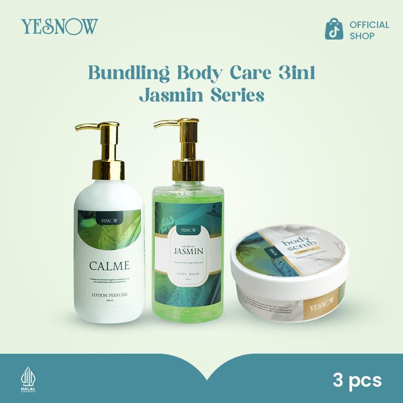 Bundling Body Care Fleurie Series 3in1 Yesnow  ( Body Scrub + Body Wash + Body Lotion  ) 0
