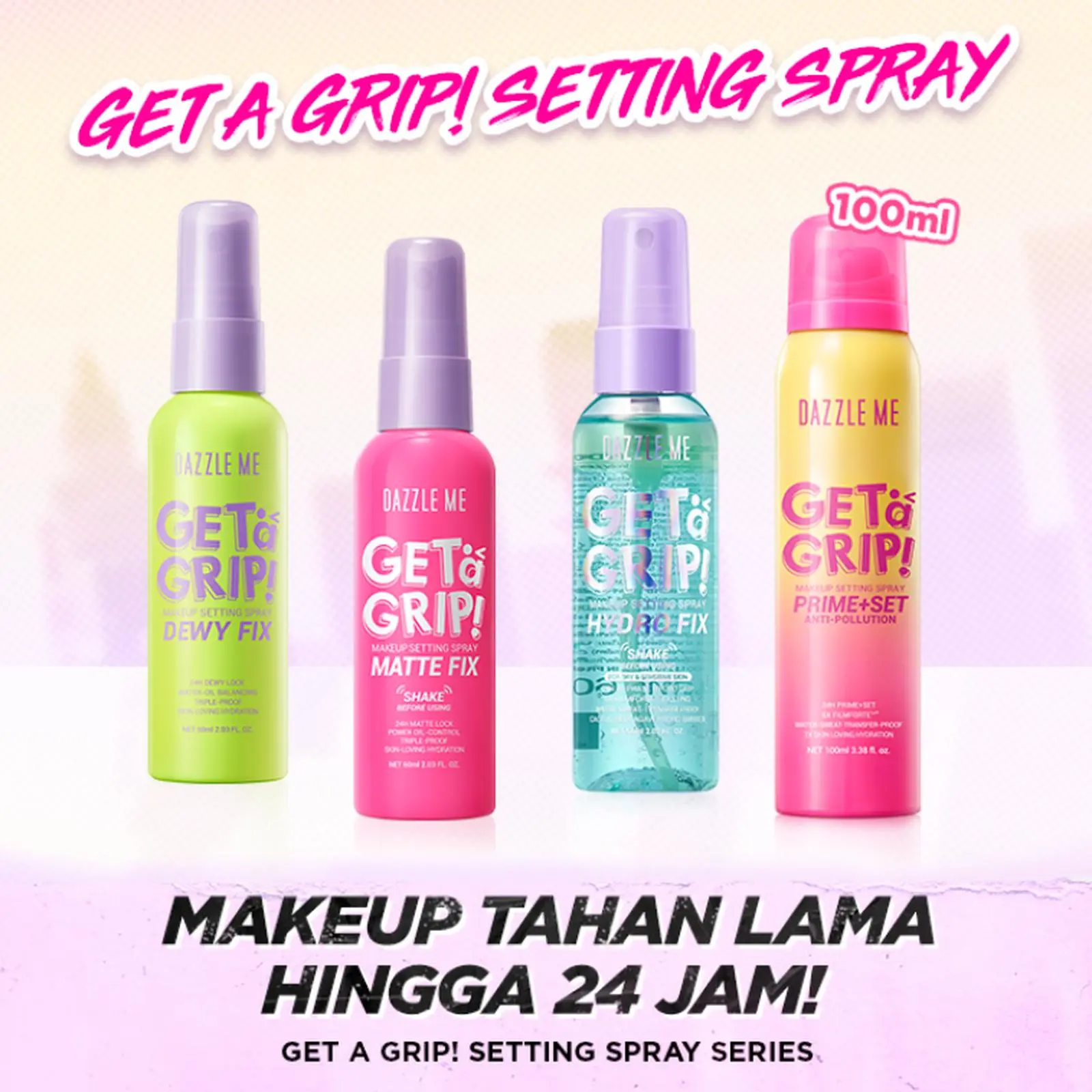 DAZZLE ME Get a Grip! Makeup Setting Spray