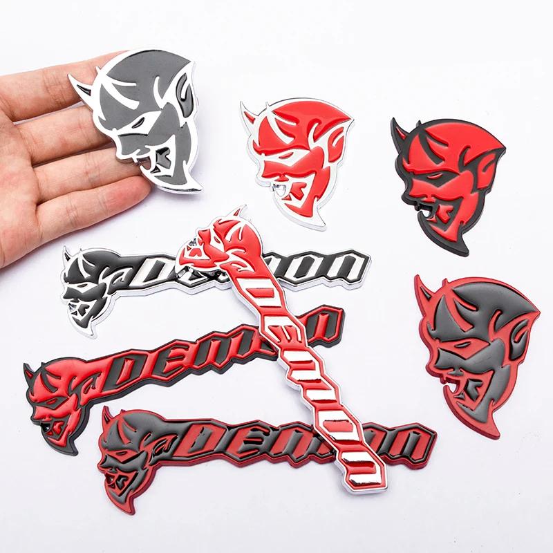 Product Introduction of Miếng Dán Xe Hơi Biểu Tượng Demon Hellcat SRT, Chất Liệu Kim Loại 3D, Cho Dodge Charger Challenger Jcuv Journey Nitro Caliber Durango, Phụ Kiện Xe Hơi 0