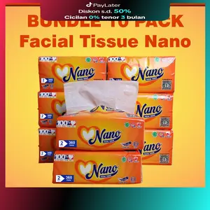 NEW NANO CUAN ( tisu paket 10 pack )Facial Tissue halus dan lembut Sheets
