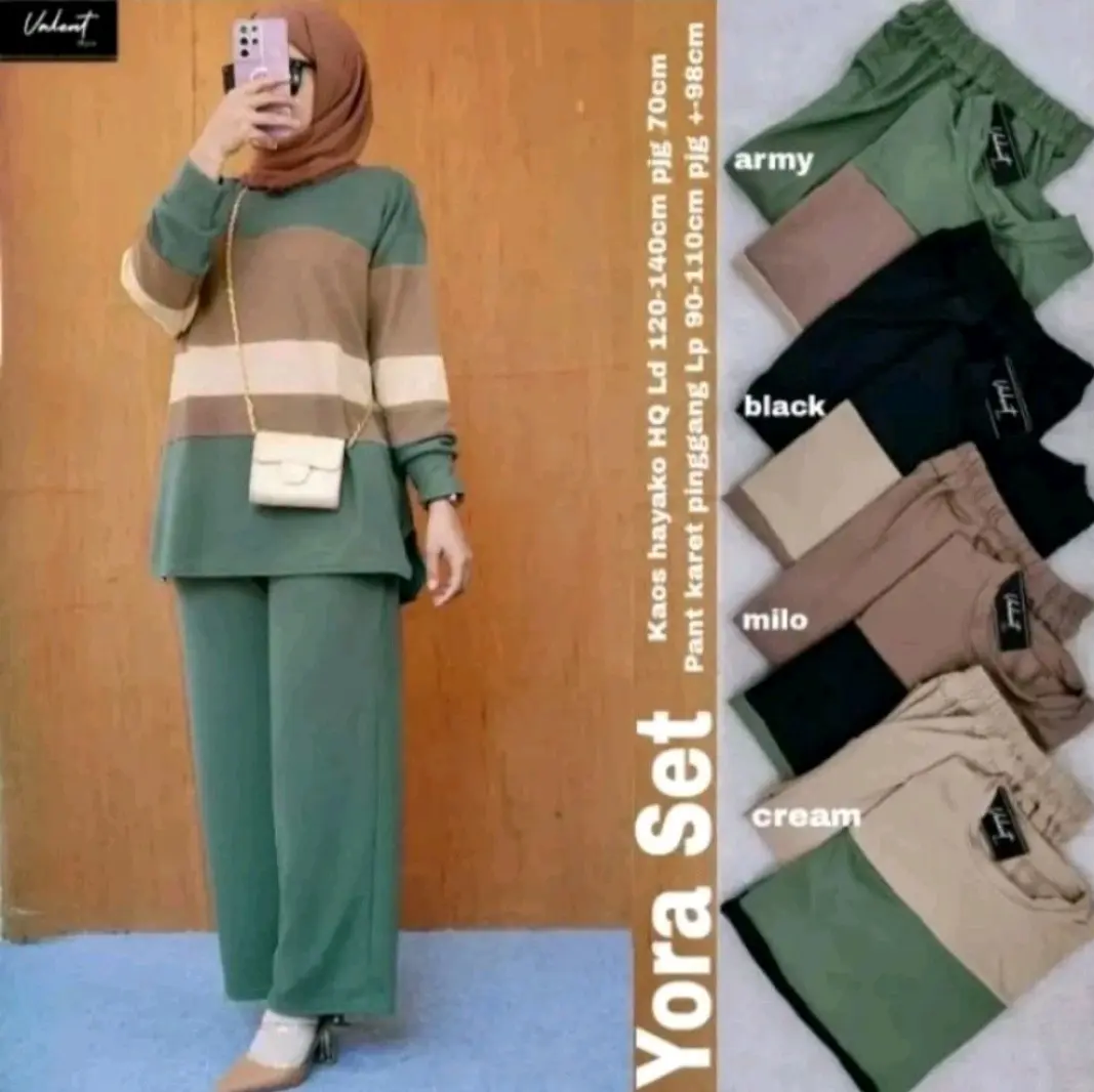 SETELAN YORA BAHAN CRINGKLE AIRFLOW
