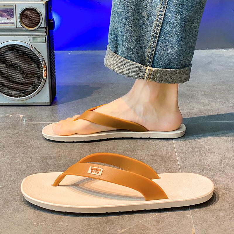 IEAGO Original Men At Home Outdoor Beach Flip Flops Casual Flat Bottom EVA  Slippers Soft Sole Sliders 1