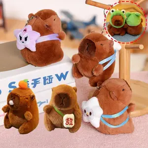 Berma Baby  Kapibala Boneka Baru / Capybara Kembali Bintang Tas Liontin /Ornamen Indah / Hadiah Unik / Gantungan Kunci Mewah Tas Sekolah