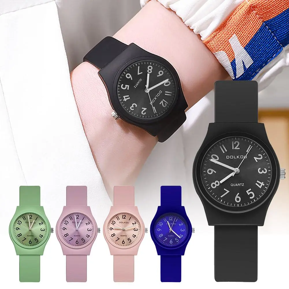 Watch Casual Jelly Candy Color Simple Fashion Women's Quartz Ultra Thin Watch 5 Colors