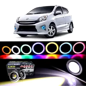 Foglamp LED Mobil Ayla 89mm 3.5 Inch Lampu Bemper 12Volt Universal Car Baut