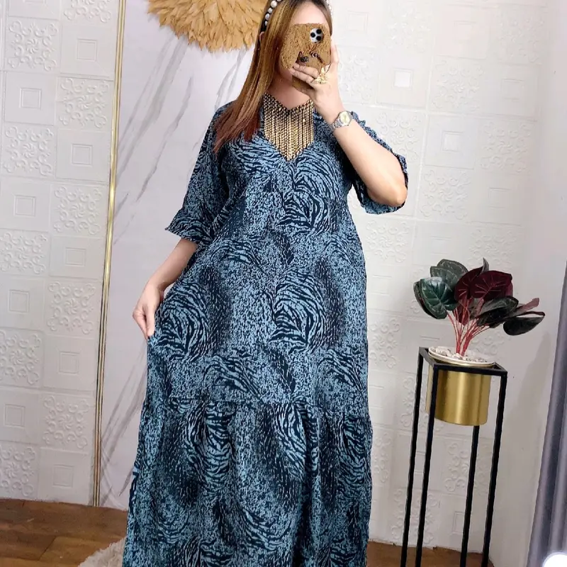 Longdress batik abstrak | dress batik rayon tebal motif abstrak busui friendly | longdress dan daster murah Rayon tebal Renda Sultan 6