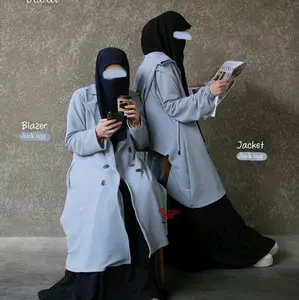 Jaket & blazer voola by khumaira syari | Outer Panjang Wanita | blazer muslimah | jaket muslimah