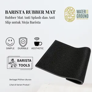 Bar Mat Rubber SPill Proof Anti Slip Tatakan Gelas Alat Kopi Meja Bartender dan Barista