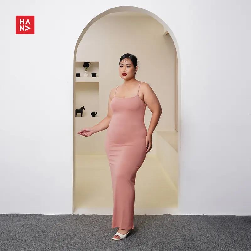 Hana Fashion - Natalie Long Dress/Dress Panjang Bodycon - CD163 Casual Dress Wanita High Top 7