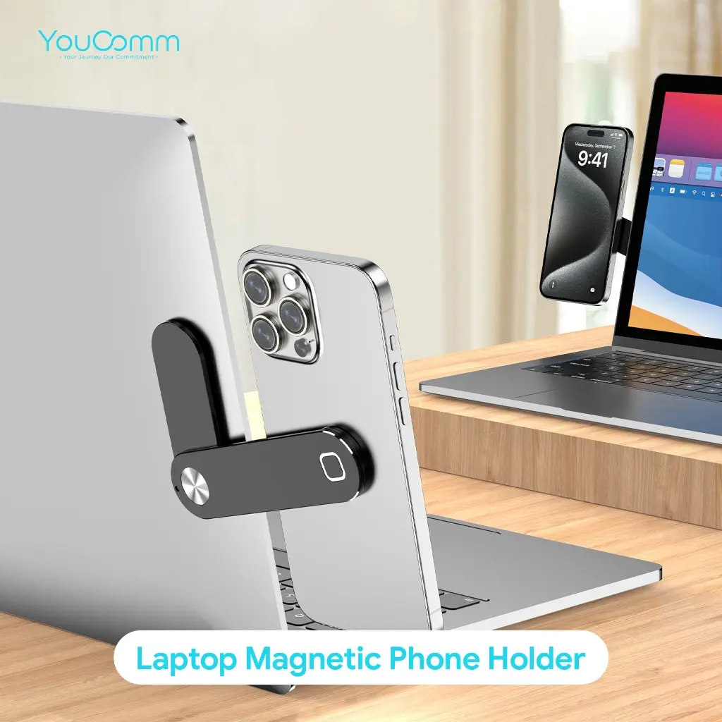 Youcomm Laptop Extension Magnet Phone Holder Premium Aluminium Alloy Universal Phone Holder SP21