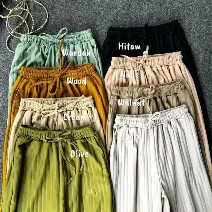 Celana Kulot Panjang Knit Hornet premium Jumbo Highwaist Dewasa Bawahan wanita 0