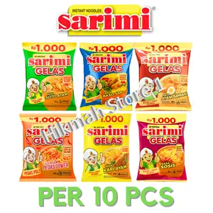 SARIMI GELAS VARIAN RASA 1 RENCENG 10 BUNGKUS / Sarimi Gelas 1 Renceng