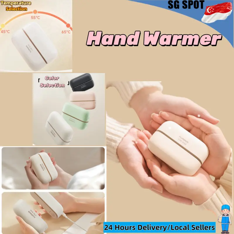 【SG Seller】Magnetic Hand Warmer USB Rechargeable Power Supply Light Intelligent Constant  Temperature Fast Heating Suitable Portable for Men and Women