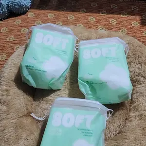 OHSOME-DEAR'U square/round crimping cotton pad - cotton pad Wajah Cleaning Kapas