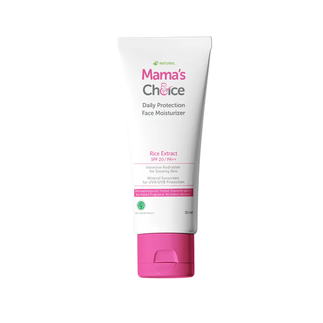 Mama's Choice Daily Face Moisturizer (Safe, halal, natural maternity care products for pregnant & breastfeeding mothers)