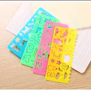 20pcs penggaris+cetakan gambar karakter Alat