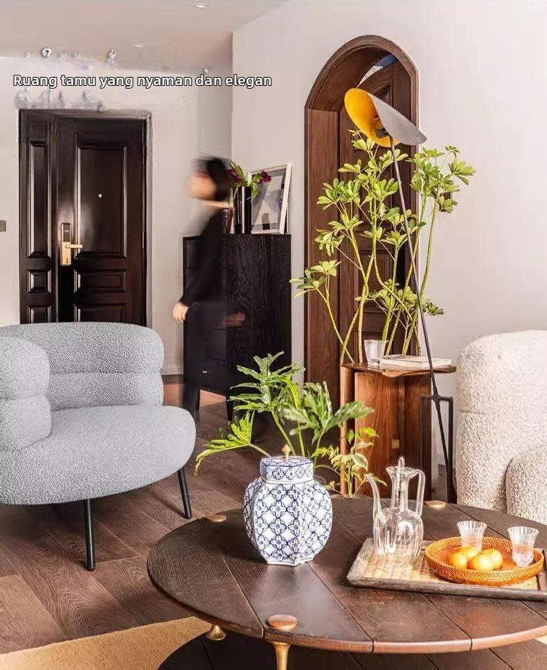 Mokiki Kursi Ruang Ganti Rias Sofa Kafe Restoran Bantalan Empuk Desain Sederhana Nyaman Dekorasi Rumah Serbaguna