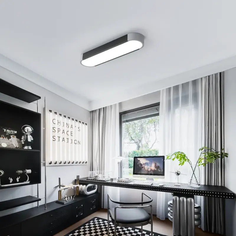 Ganeed 1 - Light Simple Rectangle Acrylic LED Flush Mount 4