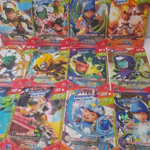 24 lembar mainan kartu trading card Boboiboy hologram terbaru