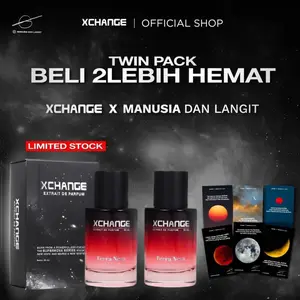 Xchange Extrait de Parfum TWIN PACK 2PCS Terra Nova  50ml – Special Collaboration Manusia & Langit – Limited Card Box