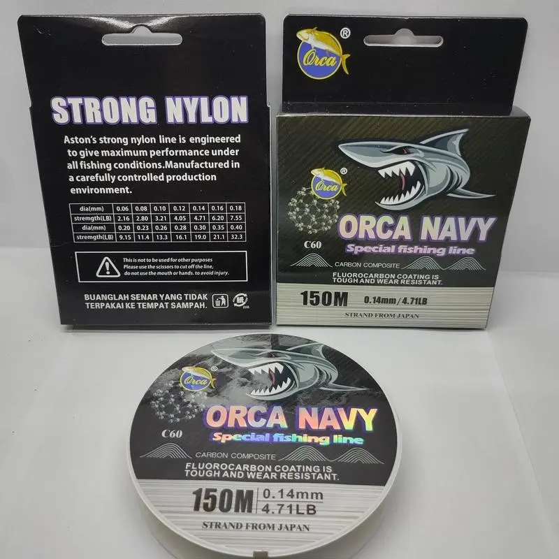 Senar Pancing Orca Navy Flourocarbon 150M 6