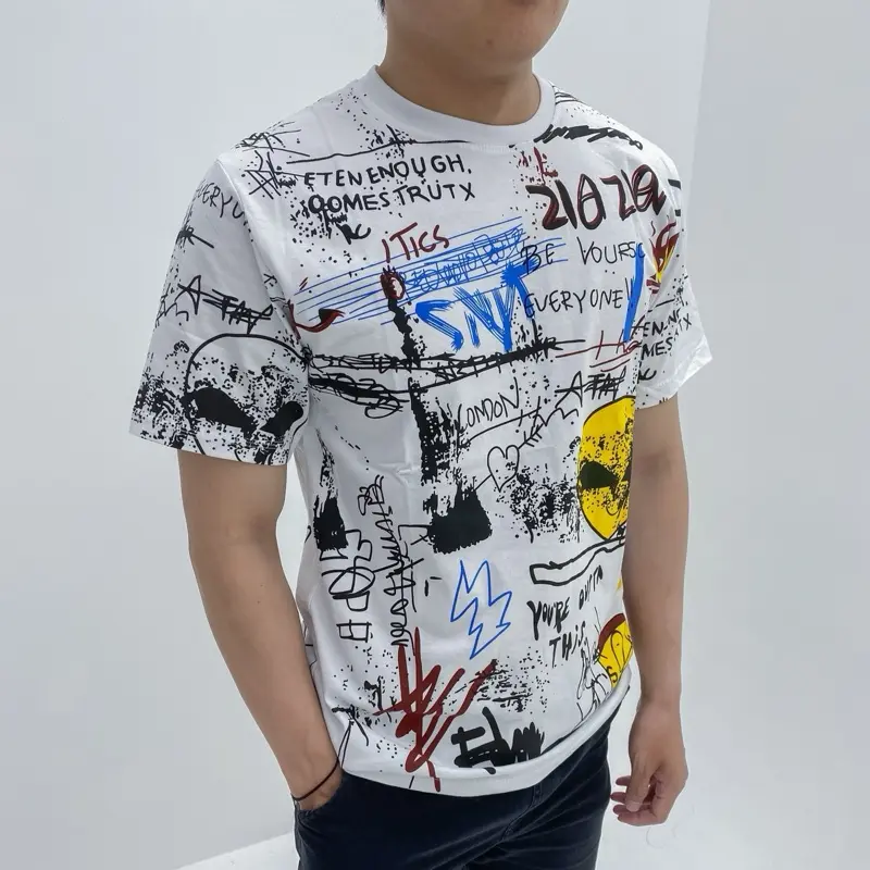 LOOKSY FASHION - Brian Oversized Shirt Baju Kaos Pria Atasan Simple Casual Abstract Tee Unisex Pendek Katun Distro Motif Oblong Polos Dewasa Combed Cowok 4