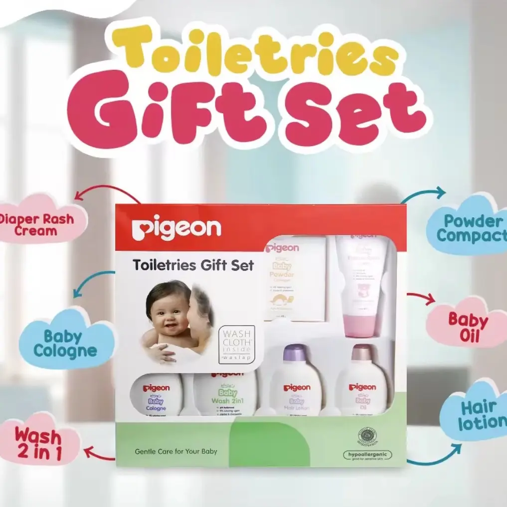 PIGEON Diskon Toiletries Gift Set / Pigeon Set 6in1 free washlap