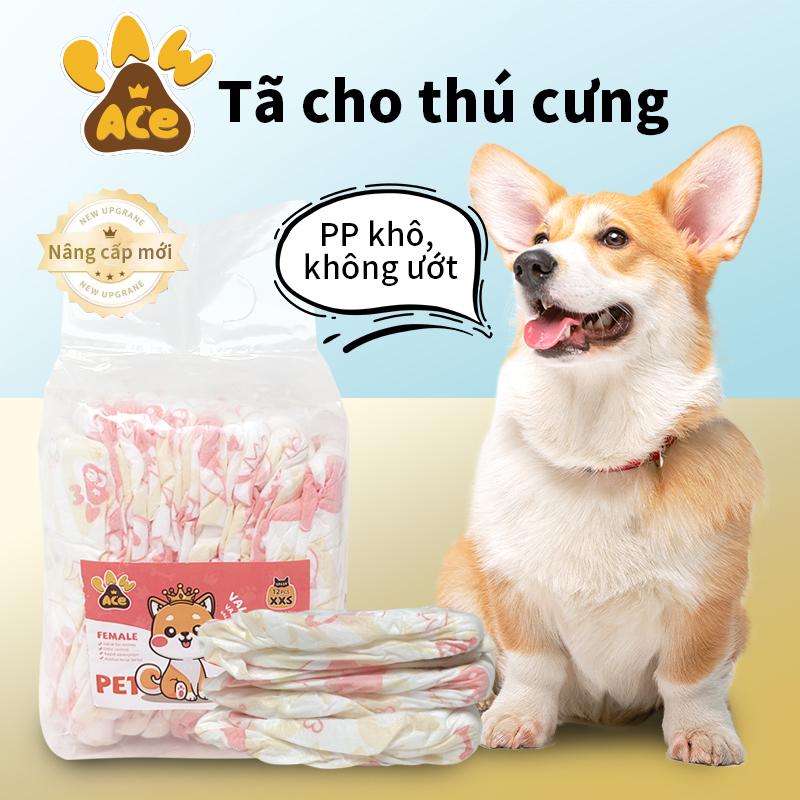 Tã giấy PAW ACE cho thú cưng tã chó đực tã chó con tã mèo cái XXS XS S M L XL 1