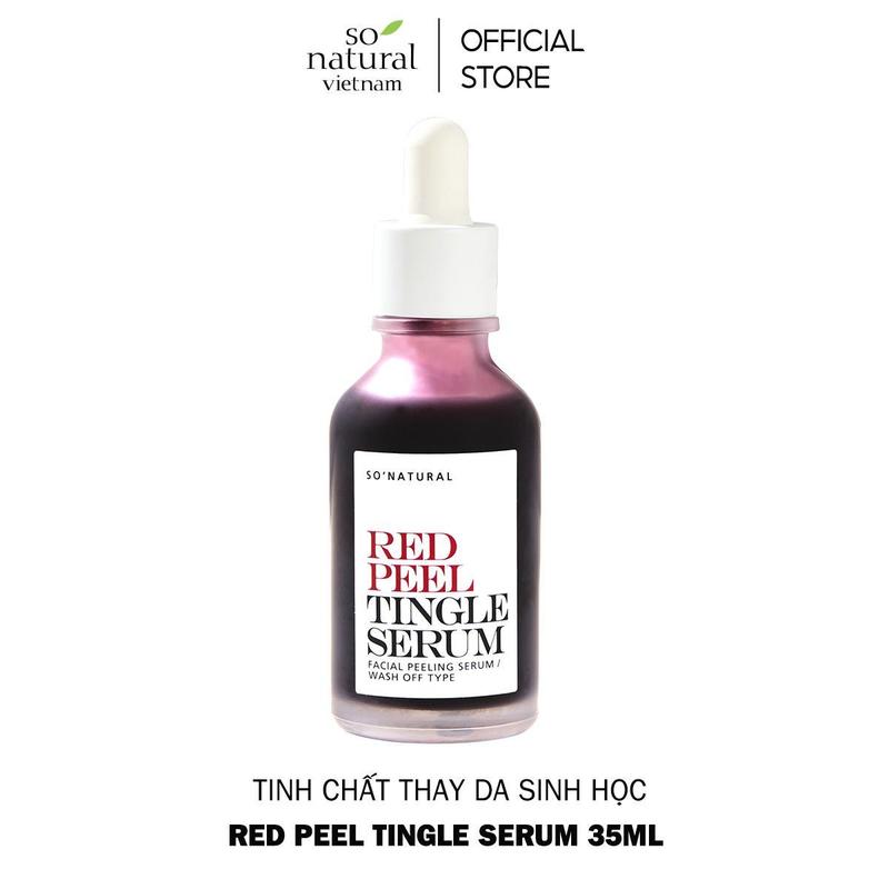 ( T.mask ) Serum Tinh Chất Red Peel - So Natural - Peel Da Lành Tính, Hỗ Trợ Tẩy Tế Bào Chết & Làm Sáng, Không Bong Tróc (35ml)