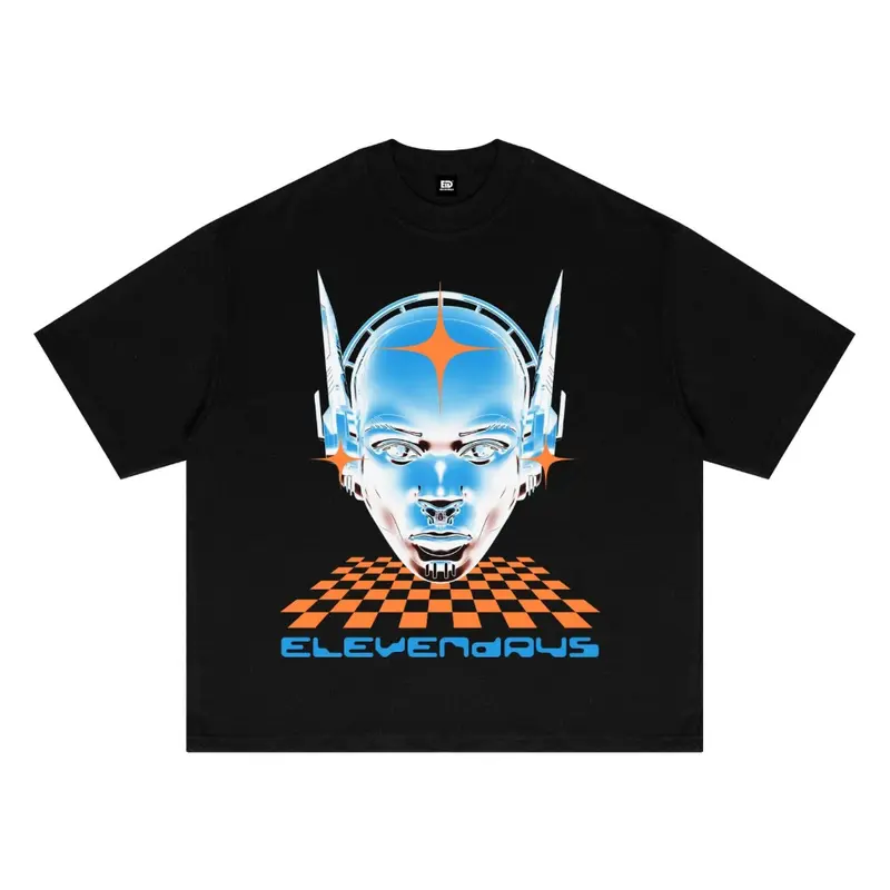 GlamGoddes Fit Kaos Oversized Tshirt Deep Illusions Black Pria Wanita Cotton 24s 230gsm 4