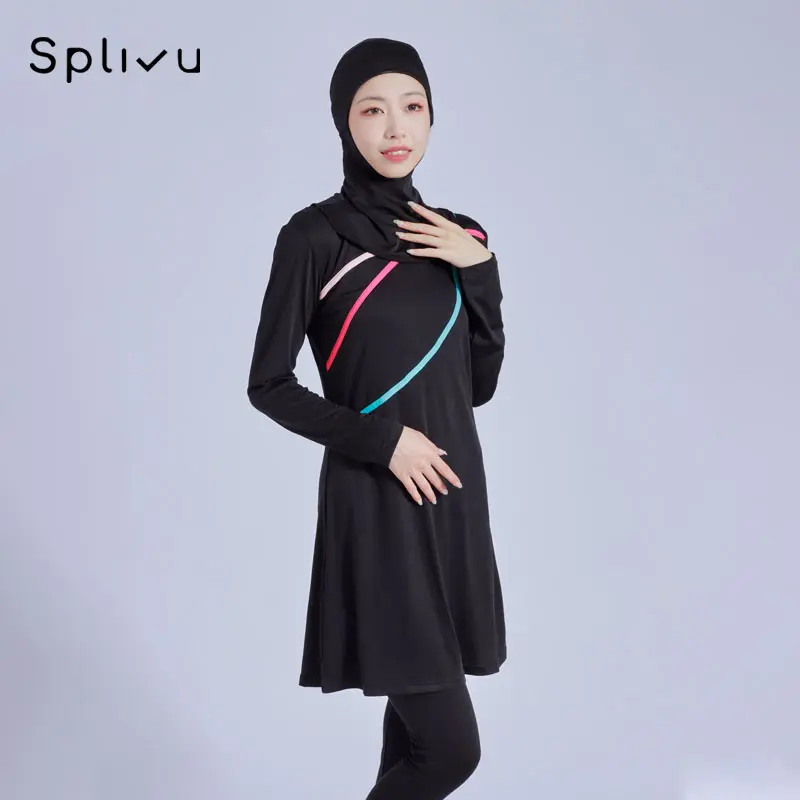 M-6XL Baju renang muslimah dewasa/pakaian renang remaja muslim/swimsuit cewek Baju renang perempuan muslim 1