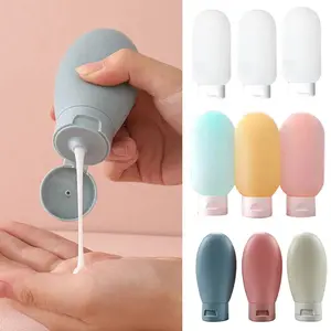 Botol Sabun Lotion Macaron Mini Travelling 60 Ml Plastik Refill Fliptop Untuk Sabun dan Shampoo