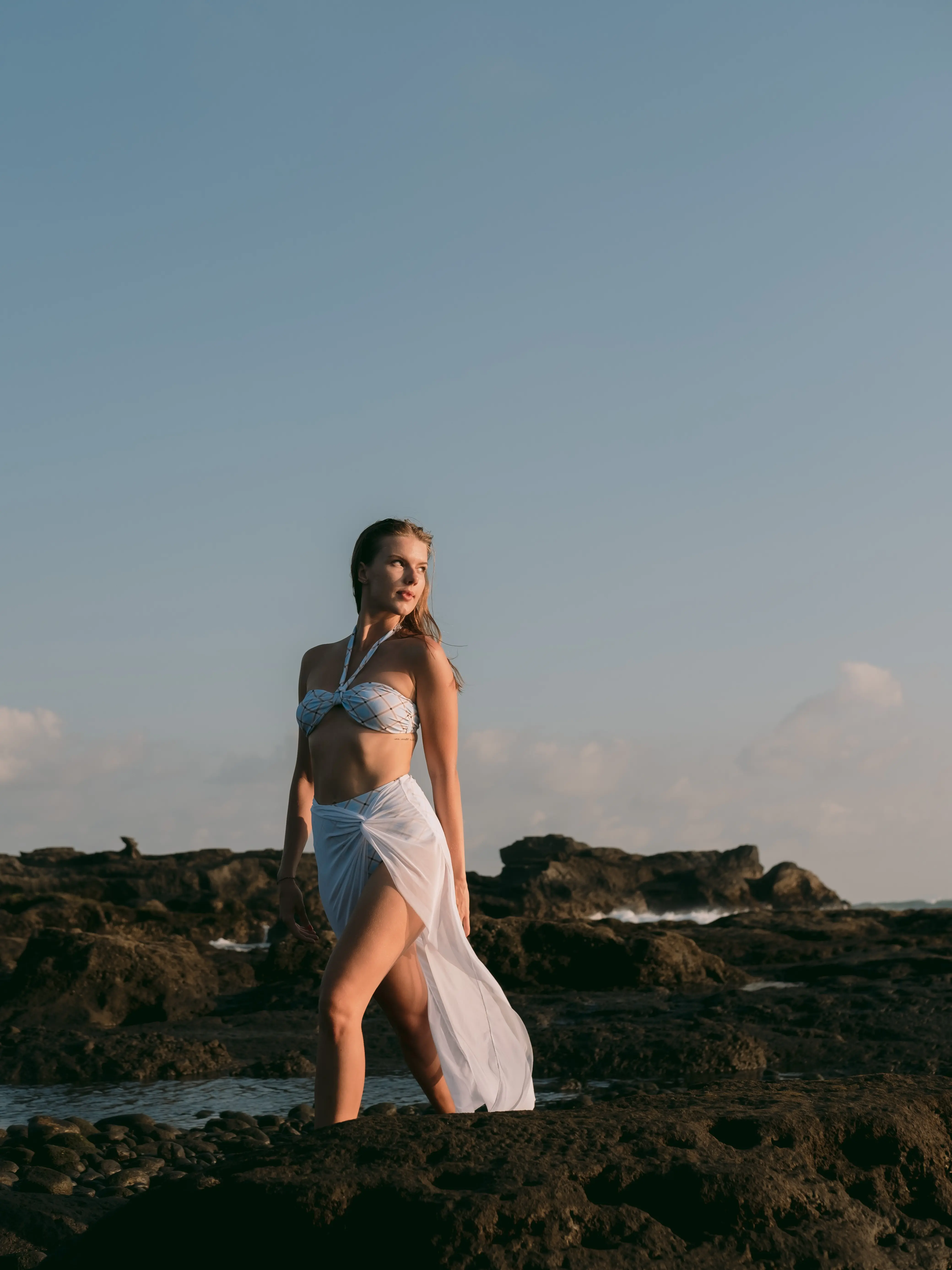[Imperfect] Beachme Rio mesh pareo in milk Ultra soft and breathable