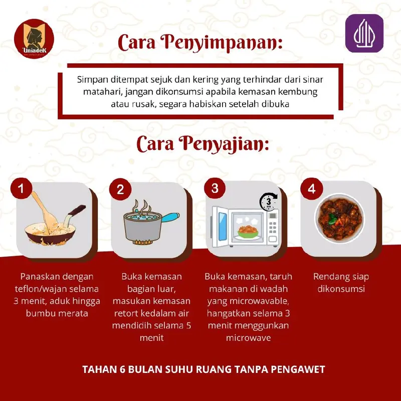 Uniadek Rendang tumbuk (250g) 3