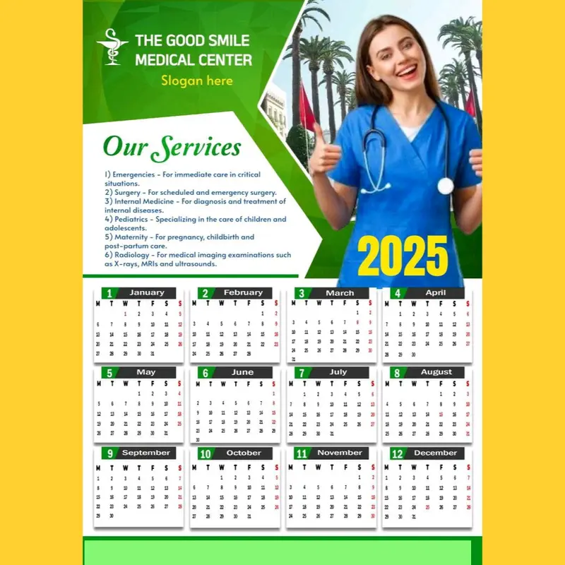 Kalender Custom Satu Lembaran Untuk Pribadi, Komunitas, Toko, Usaha, Lembaga, Dinas, dll Foto 2