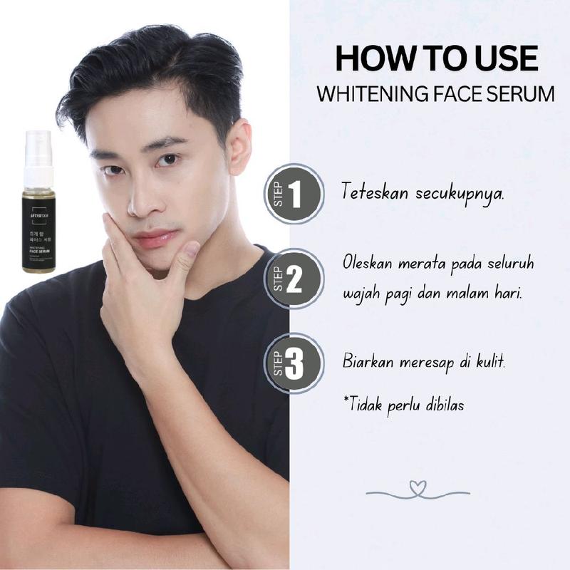 [SKINCARE PRIA] AFTERSKIN Whitening Serum Collagen Pemutih Wajah BPOM HALAL 3
