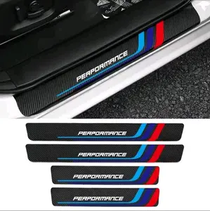 9 pcs Stiker Pijakan Kaki Lantai Mobil Performance Stiker Karbon Semua Mobil Car