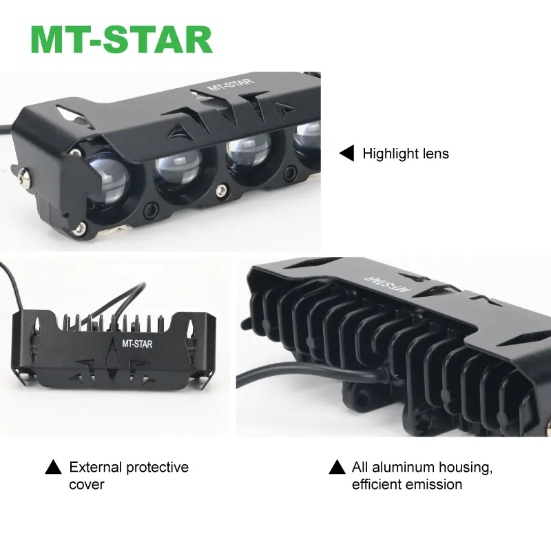 MT-STAR Lampu Tembak Sorot SQL 4 Lensa Plus Devil d2 d3 Original MTSTAR Universal Untuk Car/Motorcycle Car 2