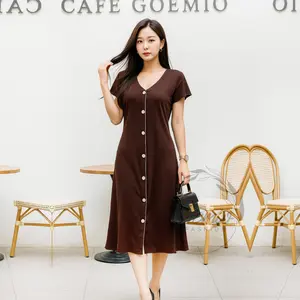 Bless | Oversize Dress Twilla Midi Daily Wanita Bahan Rajut Knit Style Casual Simple