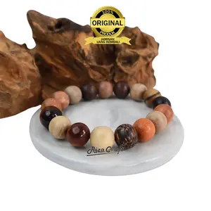 Gelang Unik Kombinasi 17 Kayu Langka Terbaik Asli Alam Pria Wanita