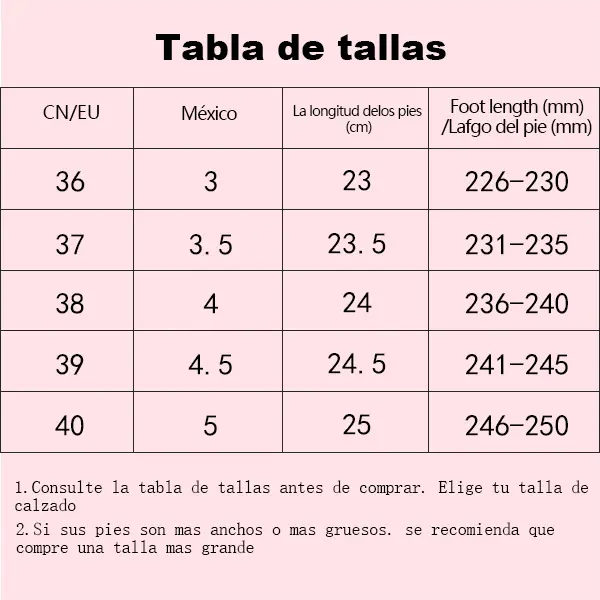 Mujer Zapatos Tipo Tabla Usa 22 Cm En Talla De Zapatos Mujer Tabla De Calzado Que Talla Es 39 En  Estados Unidos Tallas De