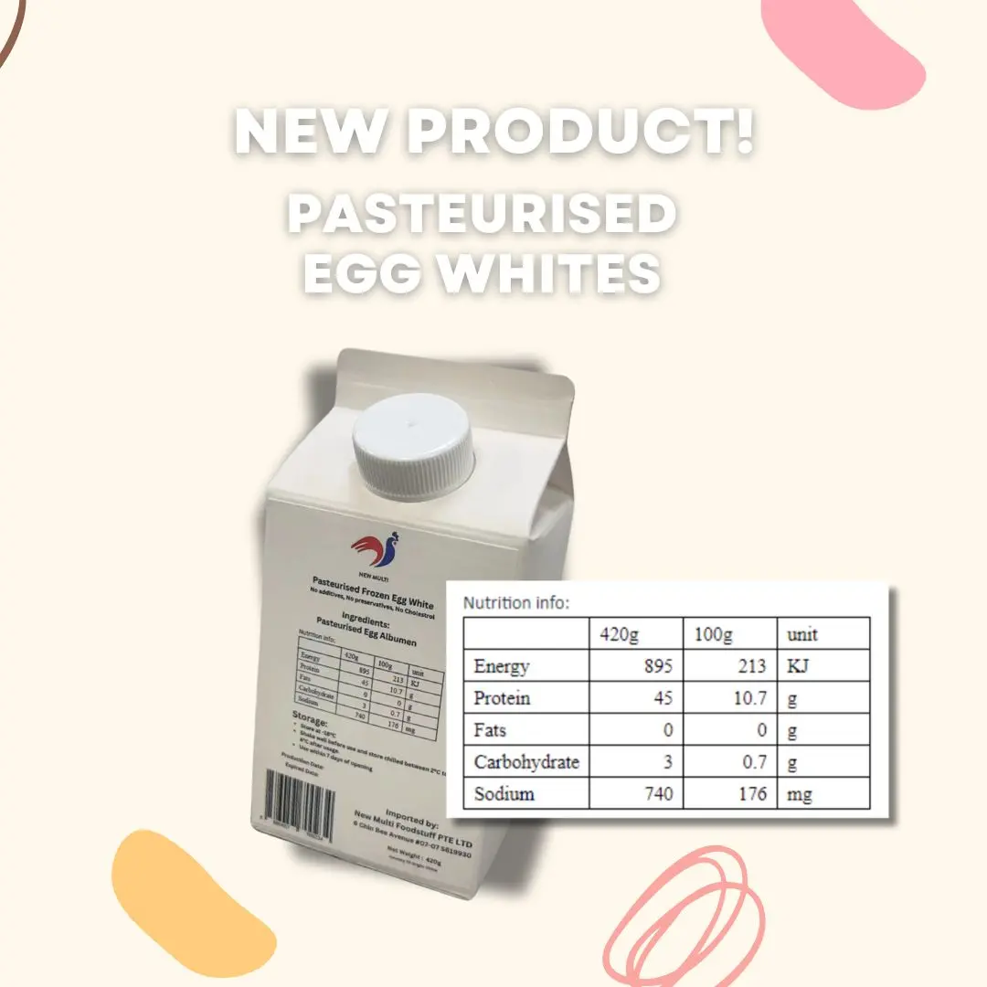 New Multi Pasteurized Egg White