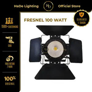 Fresnel 100 Watt - Lampu Sorot Panggung Fresnel LED COB 100 Watt 1 Mata White Warm White