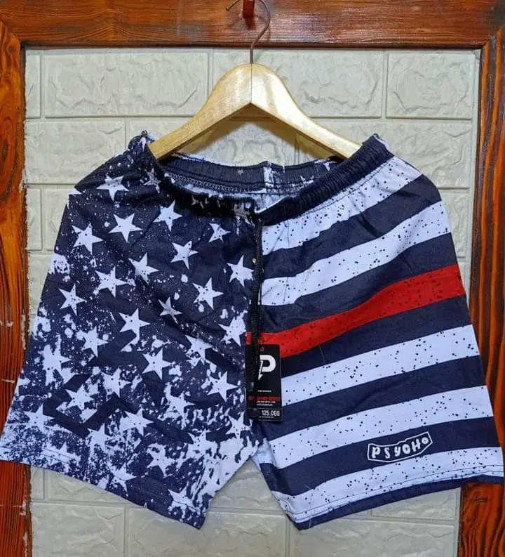 Celana Boxer Motive Random Pria Dewasa // Celana Pendek Pria // Celana Tartan Pendek Santai 1