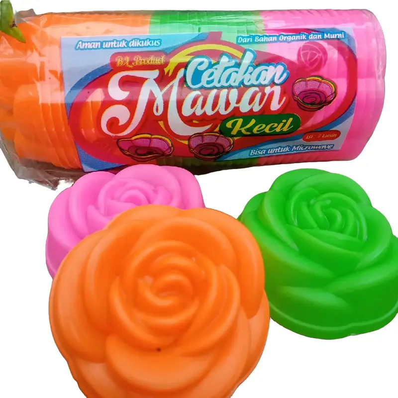 Cetakan motif mawar Mini diameter 5cm 36pcs Plastik Kitchenware 0