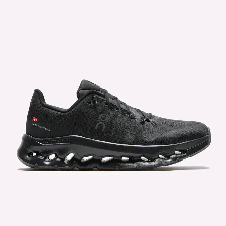 Sepatu On Cloudtilt Black Running/Lari Sneakers Pria Wanita Casual Olahraga Sport Hitam Kasual
