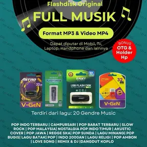 Flashdisk 32 GB Isi Musik MP3 & Video MP4