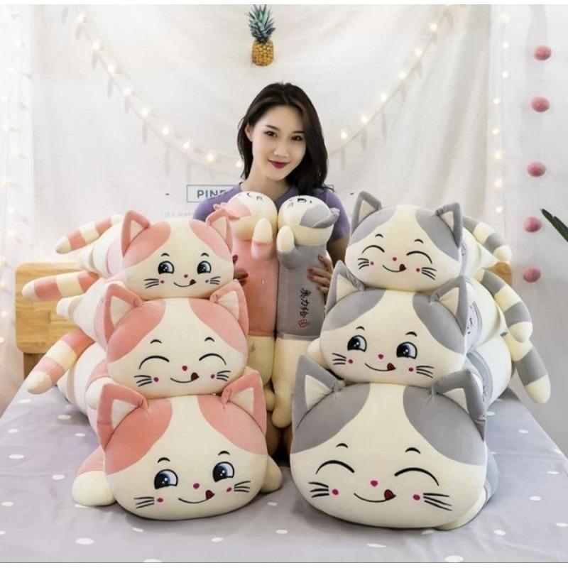 Bantal Guling Lying DOG HUSKI JUMBO 100cm Bahan Plush Premium Dolls Toys 6