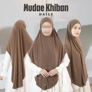 DailyMe | Khiban Khimar Bandana Jersey Premium | Slup Ikat Langsung Rapi, Adem & Anti Gerah