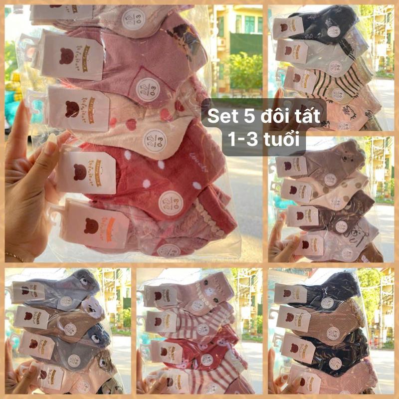  Set 5 10 Đôi Tất Len Cao Cổ Cho Bé Trai Bé Gái – Chất Mềm Mịn co dãn 4 chiều cho bé từ 1-3 tuổi  Nghekids  